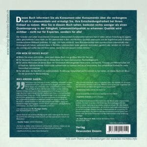 Bio NichtBio Vergleich Buch Rueckseite